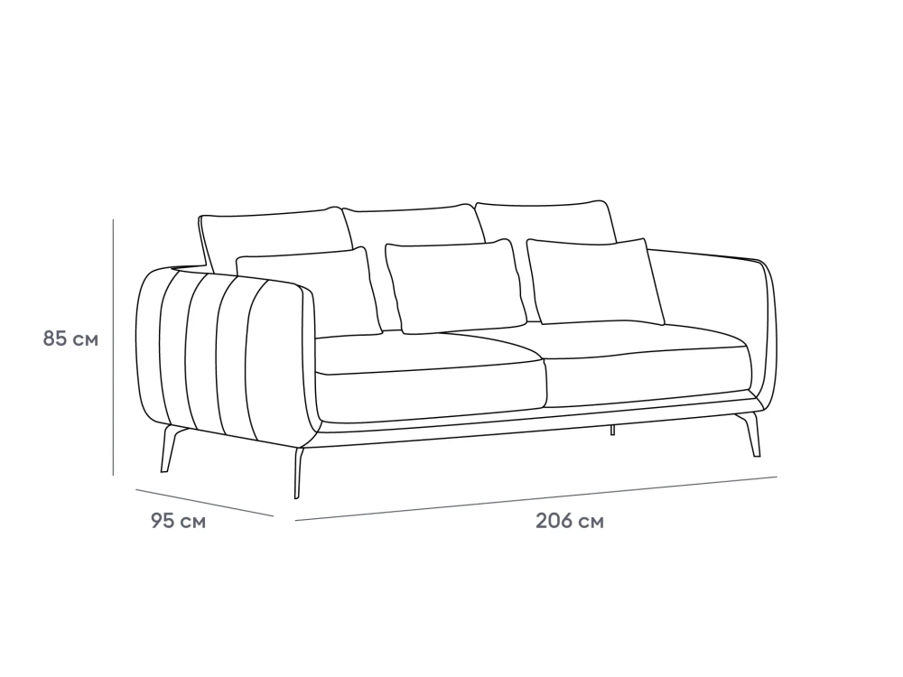 Диван Amsterdam трёхместный