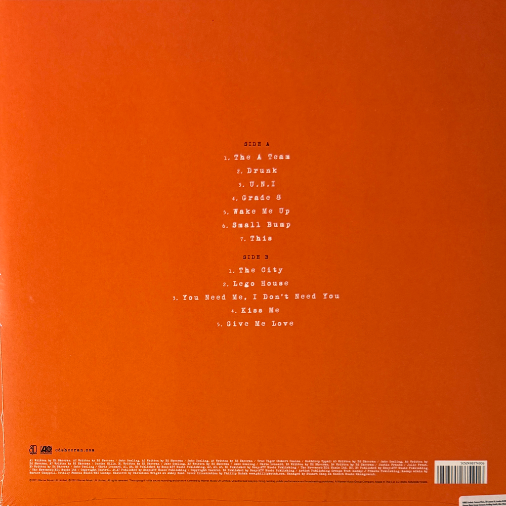 Виниловая пластинка Ed Sheeran ‎– + LP