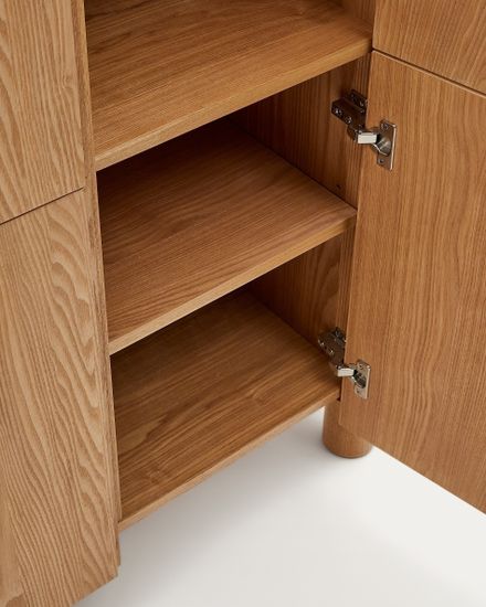 Высокий буфет Salaya из ясеневой фанеры 100 x 134 см