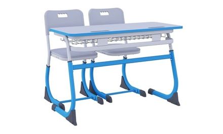 Стол Smarty 2-местный ученический регулируемый (антивандальная кромка)