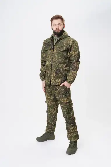 Брюки камуфляжные Зеленый пиксель прямого кроя Турист RIP-STOP