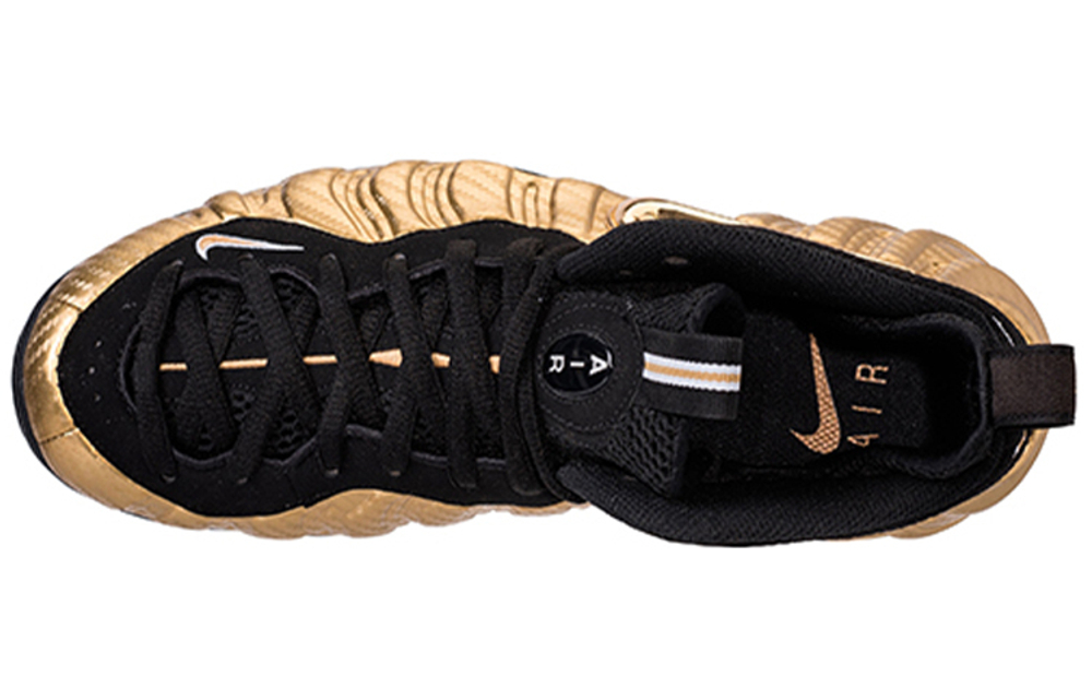 Nike air foamposite black and gold hotsell