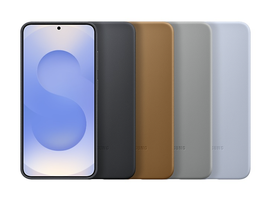 Чехол Kindsuit ( кожа) для Galaxy S25+ , голубой