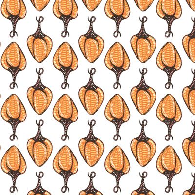 узор из жёлтого перца