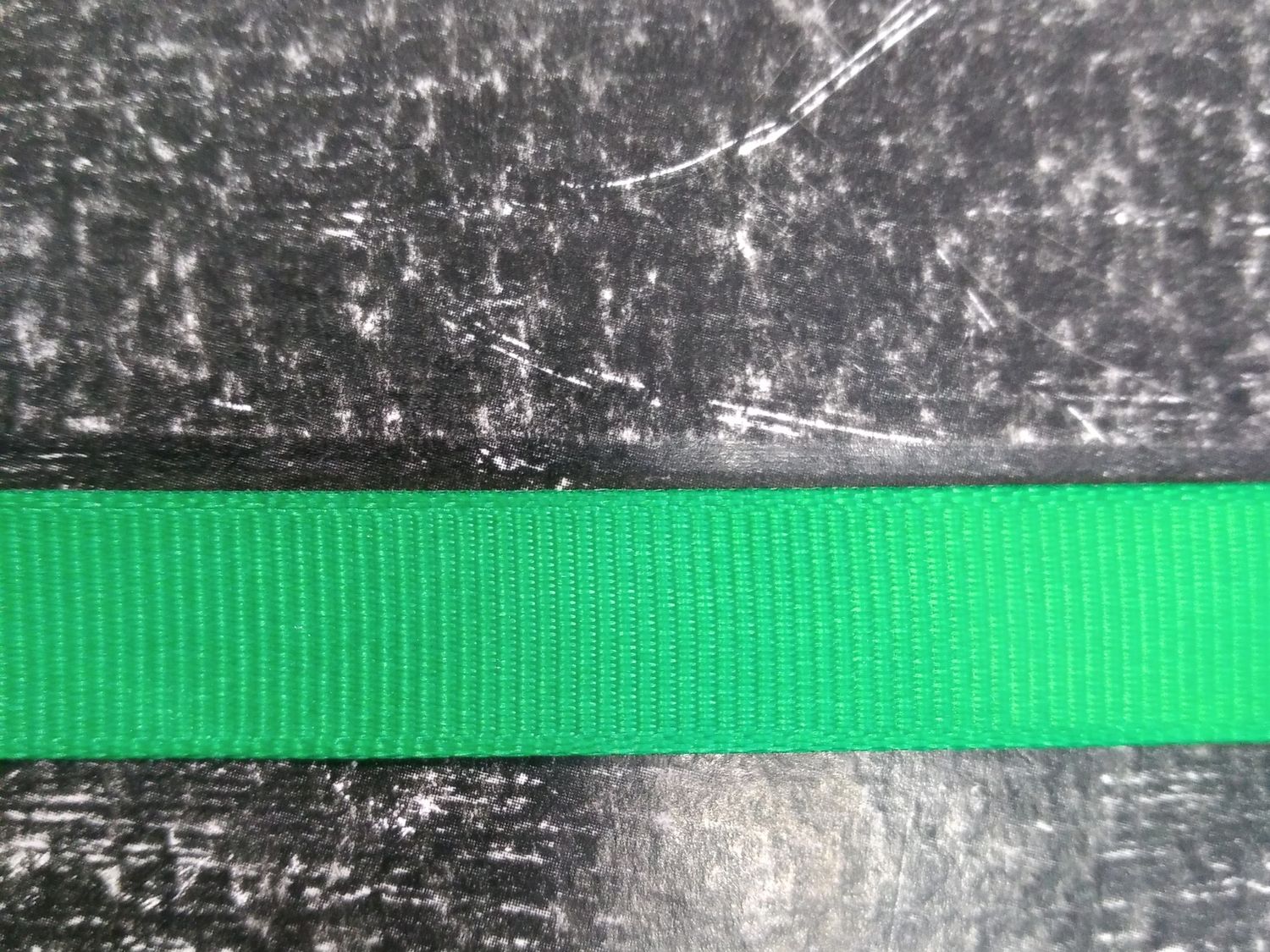 Репсовая лента зеленая 1,3см (1м)
