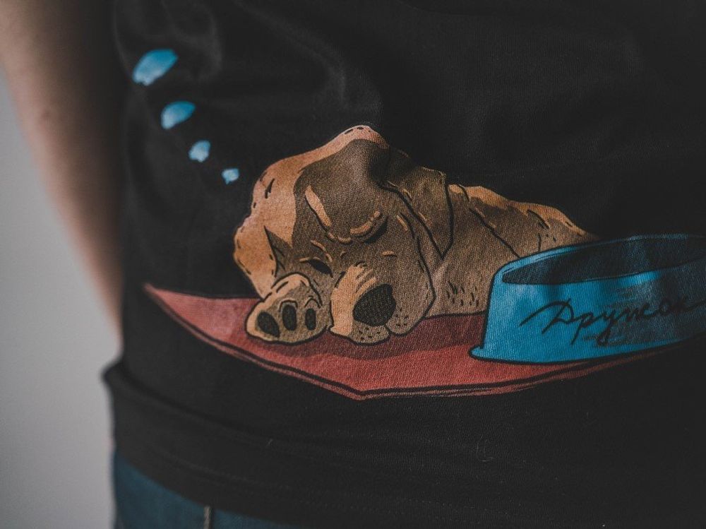 Футболка Догзилла Черная