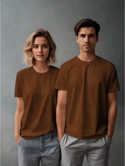 Футболка однотонная базовая хлопок унисекс Баракаттекс