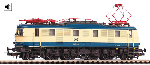 Электровоз BR 118 DB IV, голубой/бежевый, с декодером PluX22 и звуковым модулем