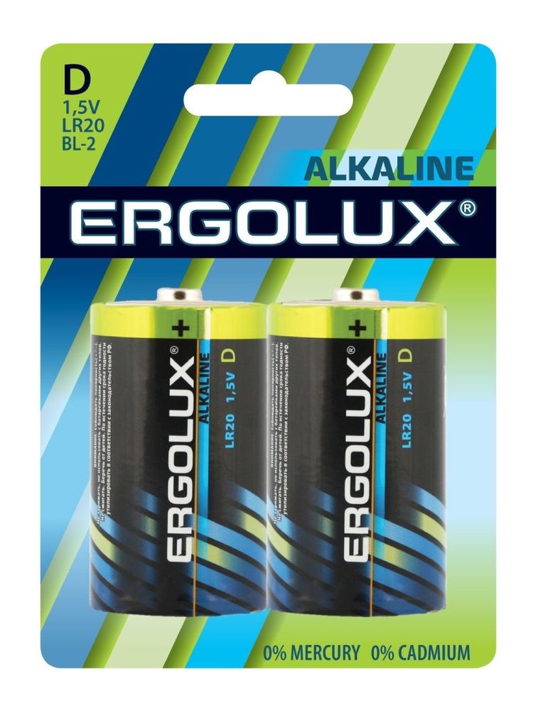 батарейка ergolux lr20
