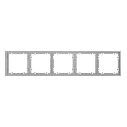 Рамка пластиковая VOLTUM S70 на 5 постов, (серый)