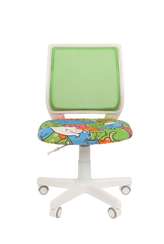 Кресло Chairman Kids 112 Россия ткань котики/TW-А 31 белый пластик