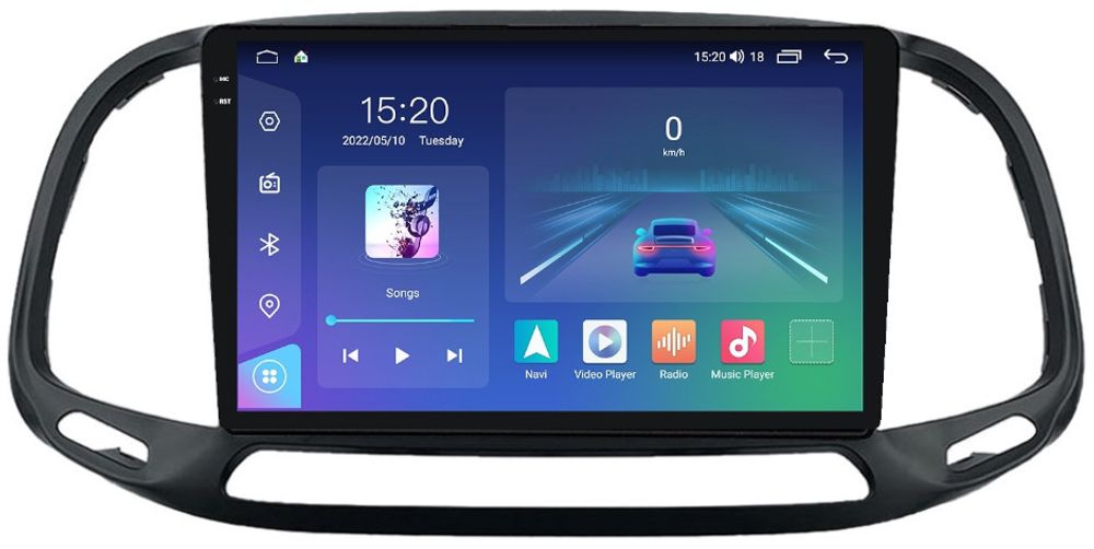 Магнитола для FIAT Doblo 2015+ - Parafar PF605U2K на Android 13, QLED+2K, ТОП процессор, 8Гб+128Гб, CarPlay, 4G SIM-слот