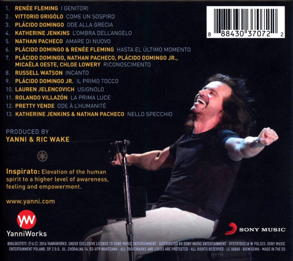 Yanni / Inspirato (Digipack Edition)(CD)