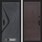 Входная дверь Лабиринт LEOLAB - 03 Орех премиум