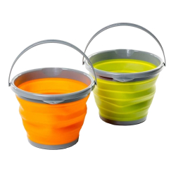 Tramp Ведро складное силиконовое 10 л, TRC-091, оливковый