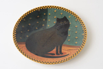 Коллекционная декоративная тарелка «Счастливый кот» (Lucky Cat) из серии «Warren Kimble Cat Collection»