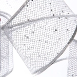 Лента для декорирования «Мерцание» 10 см, 2,7 м, Серебро