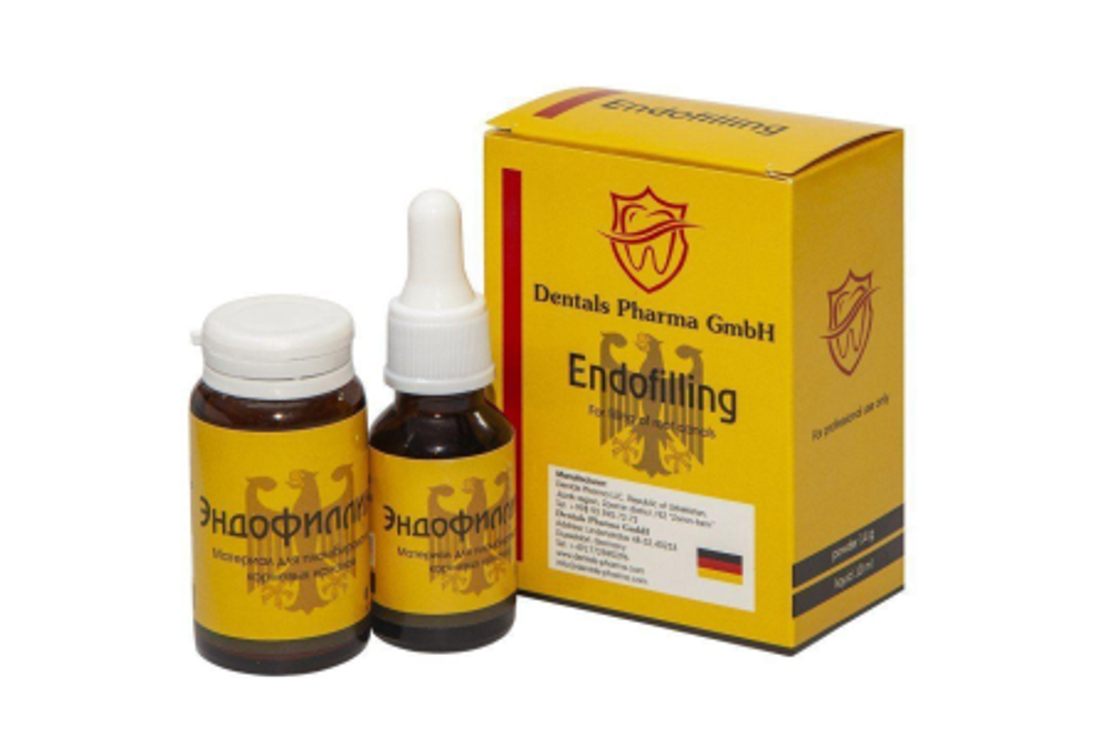 Эндофиллинг порошок 14 гр жидкость 10 мл Узбекстан Dental Pharma