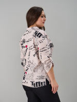 Рубашка Р-001/бежевый-газета