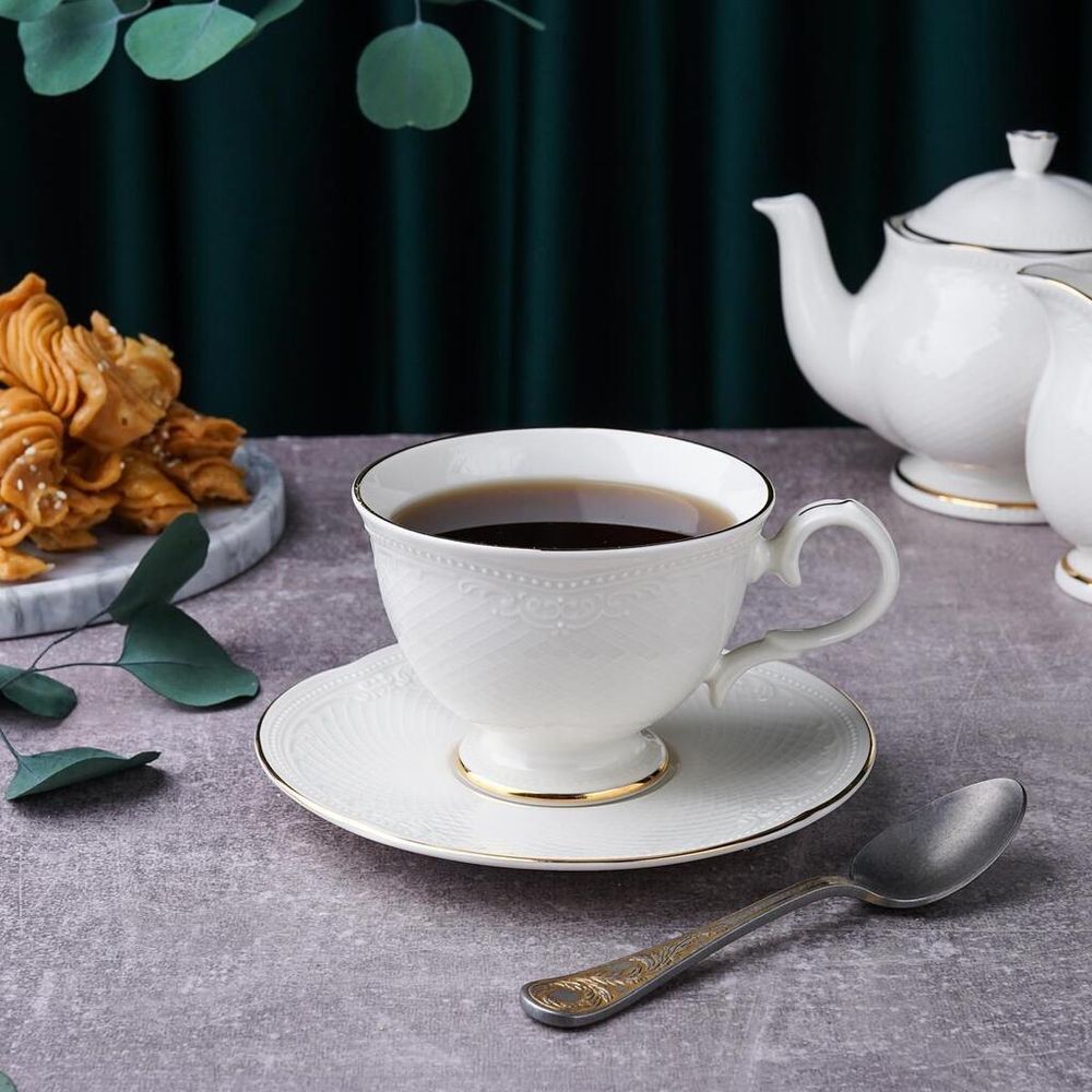 Чайная пара 200 мл d 9,3 см h7,2 см Gold Aristocrat Noble [6]