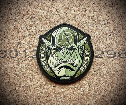 Шеврон Земля Воинов Орк защищай мордор ПВХ