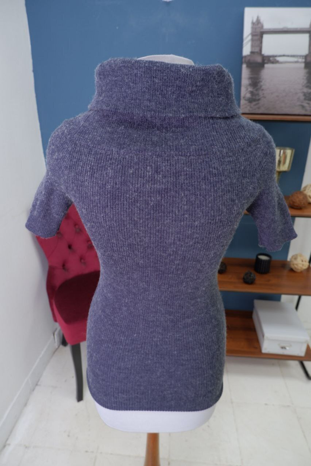 Джемпер Tom Farr стильный с коротким рукавом 44 размер