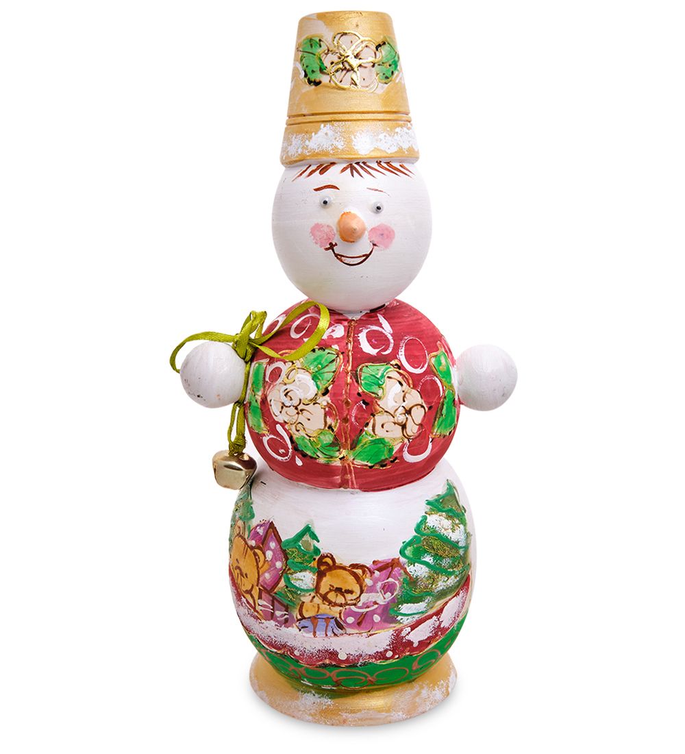 Народные промыслы МР-23/33-B Матрешка 3м «Снеговик» бол.