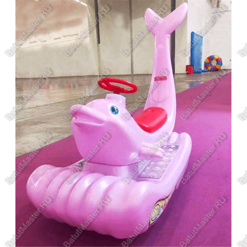 Парковый электромобиль «Дельфинчик-морячок», розовый