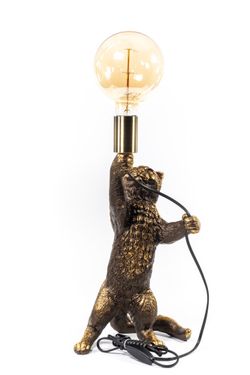 Настольная лампа Кот Эдисон Бронза