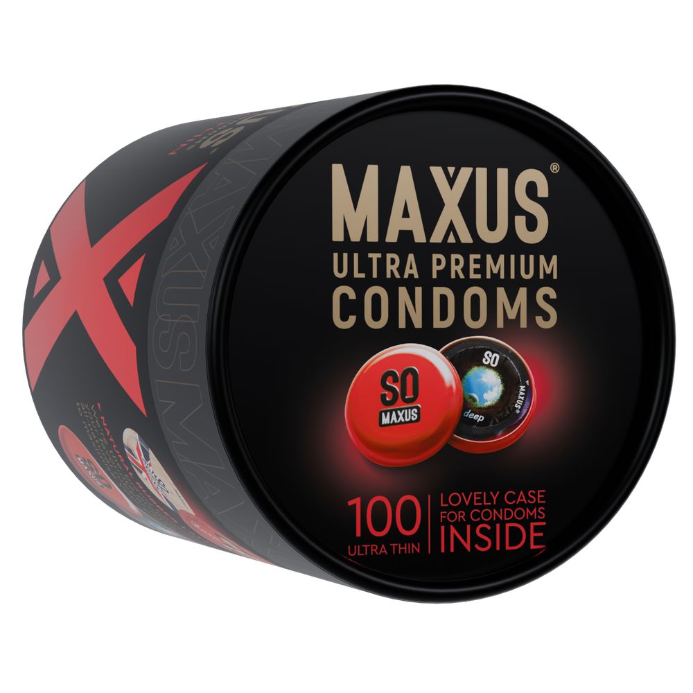 Презервативы MAXUS Ultra Thin с кейсом, ультратонкие X-Edition, 100 шт