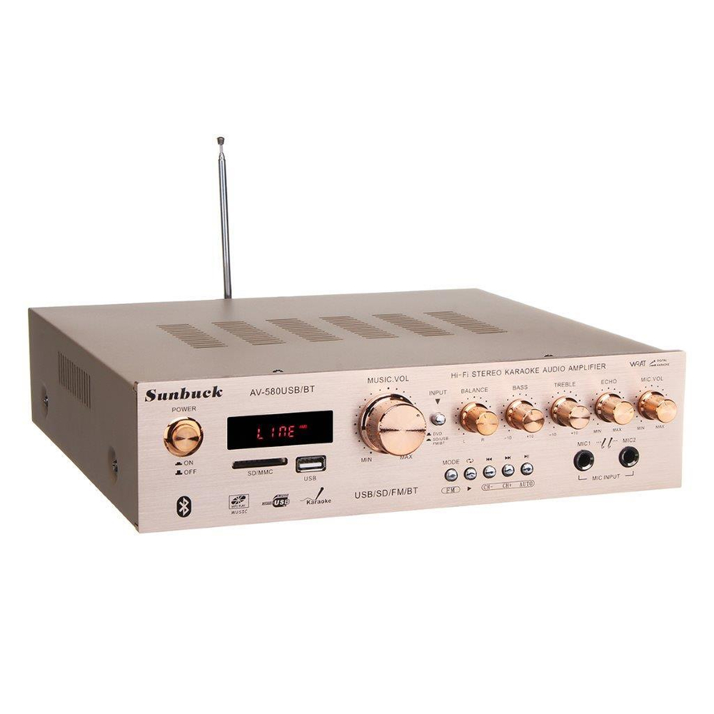 Усилитель Sunbuck AV-580USB/BT-Gold