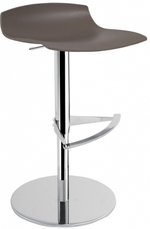 Табурет пластиковый барный Papatya X-Treme B Pro, полированный, хромированный, тортора