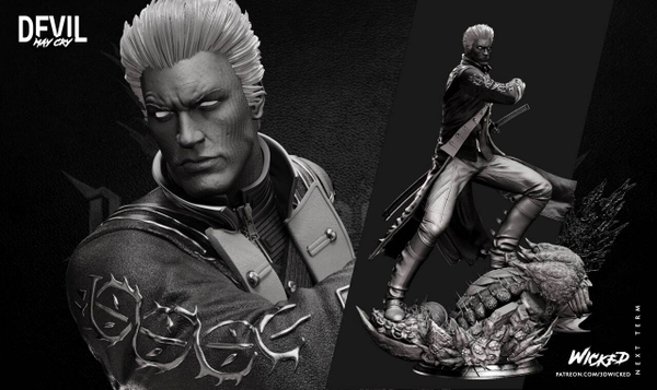 Вергилий девил май край Дьявол может плакать Фигурка Vergil Devil May Cry dmc