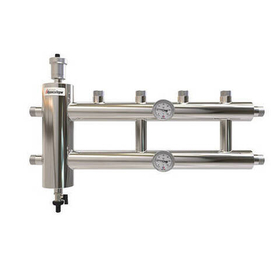 Коллектор с гидроразделителем ПроксиТерм GSK - 1 1/4* на 2+1 контур 1* (НР, для котлов до 85 кВт)