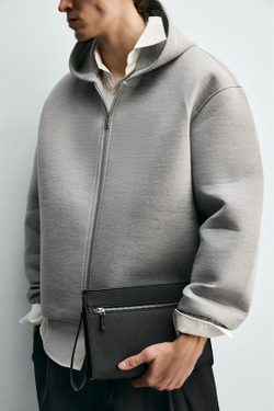 ZARA КЛАТЧ С ТЕКСТУРОЙ, ЧЕРНЫЙ