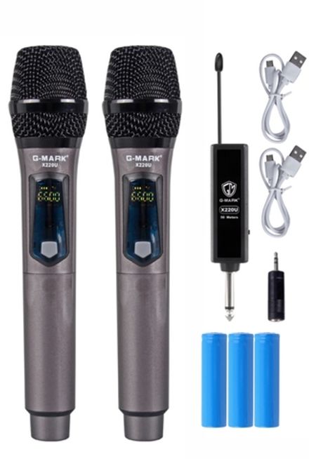 Набор беспроводных радиомикрофонов G-Mark для живого вокала / караоке