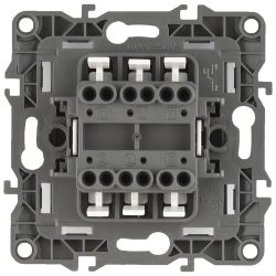 12-1106-01 ЭРА Переключатель двойной, 10АХ-250В, IP20, Эра12, белый | Эра 12 Белый