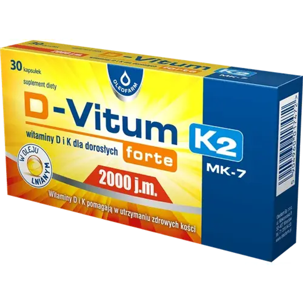 D-Vitum Forte 2000 K2 - 30 капсул