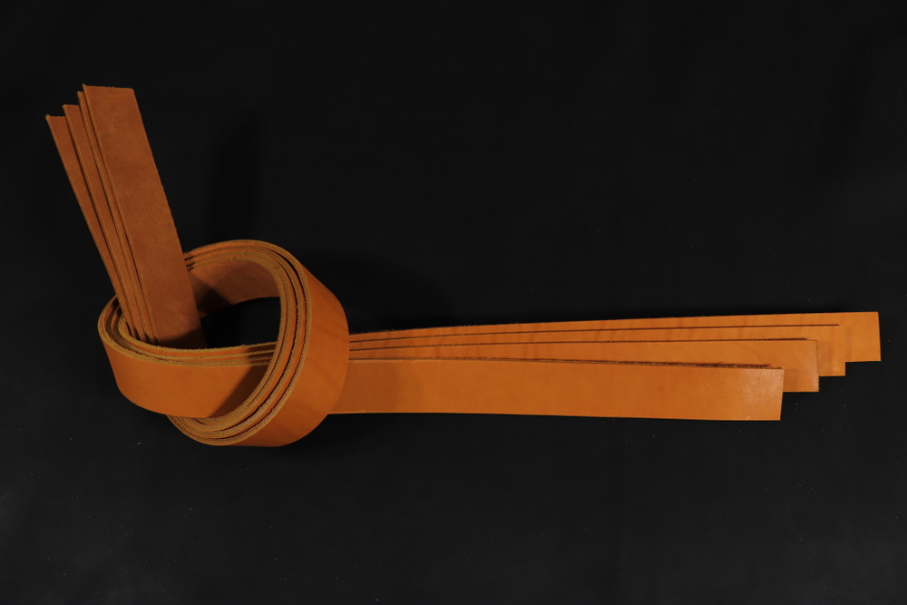 Ременная заготовка Рыжая гладкая