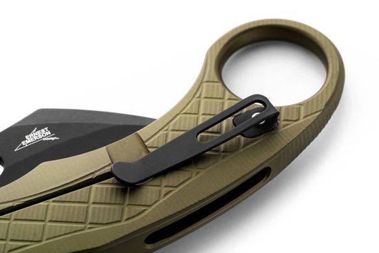 Нож Lion Steel "L.E.One" L/LE1 A GB, сталь клинка CPM-Magnacut, черный клинок, зеленая рук.