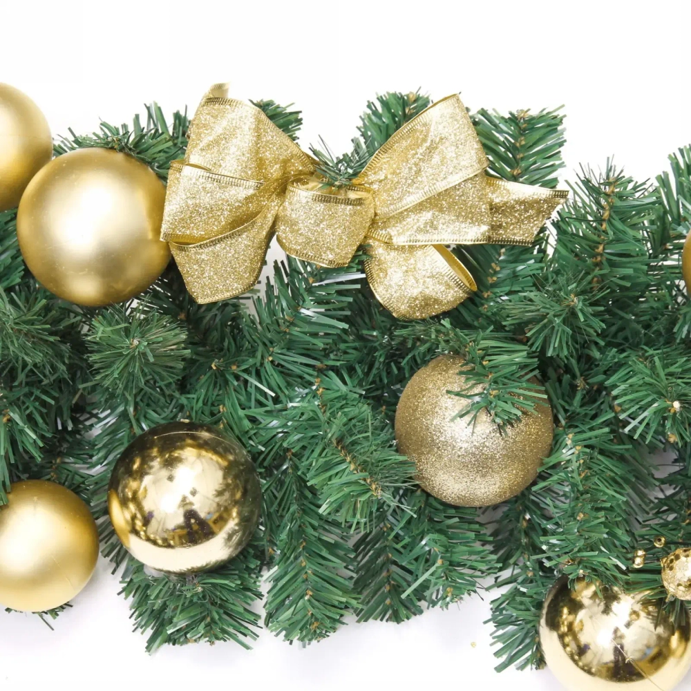 Гирлянда хвойная «Сказочное чудо» 1,8 м d=30 см, ПВХ, золото (SST1950R-180)