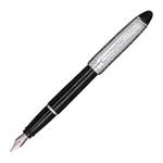 Перьевая ручка Aurora Ipsilon Italia Black CT, перо - F, в подарочной коробке