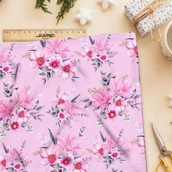 Ткань бифлекс розовая прелесть