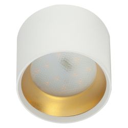 Светильник накладной ЭРА OL8 GX53 WH/GD под лампу GX53 белый/золото | Накладные светильники