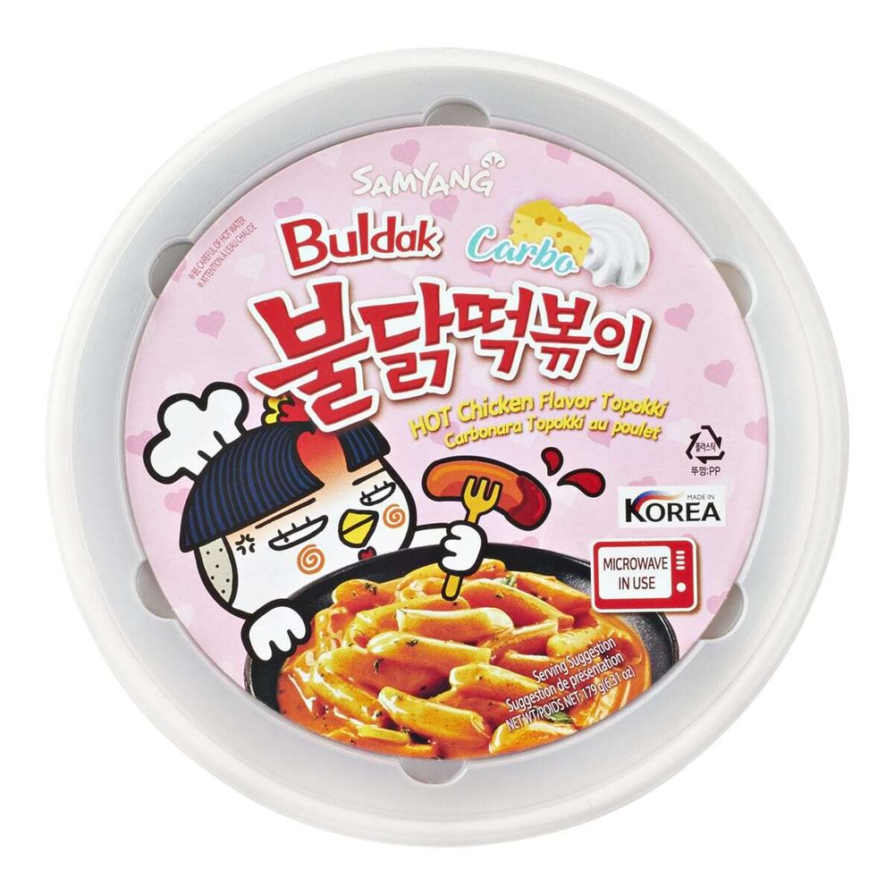 Рисовые палочки Токпокки Samyang Карбонара 179 г