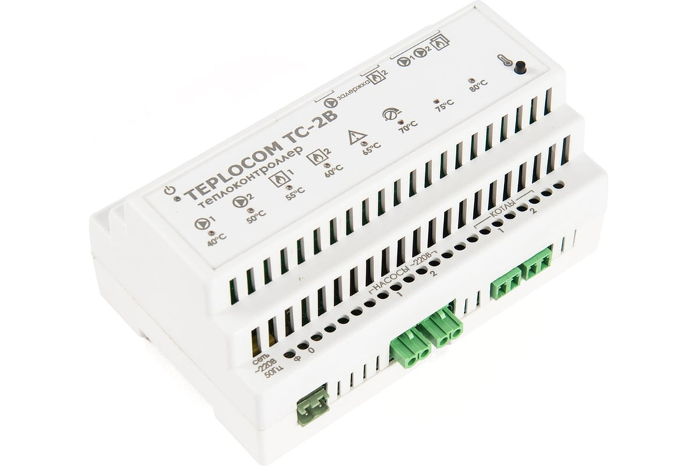 Теплоконтроллер для каскада котлов TEPLOCOM Каскад TC-2B