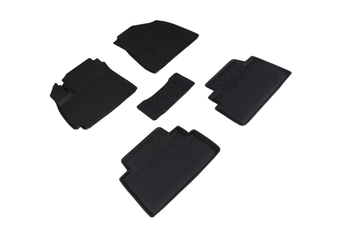 Резиновые коврики с высоким бортом для KIA SOUL III 2019-н.в., Seintex.92059