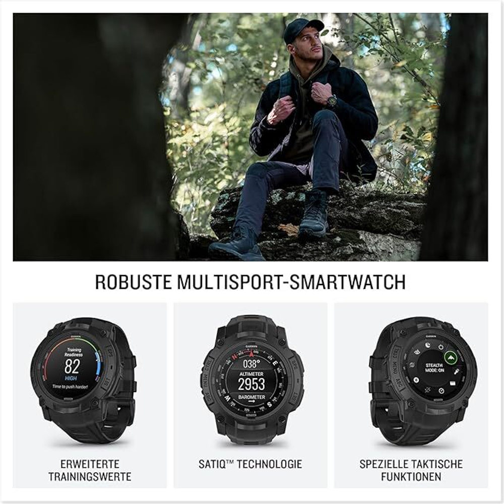 Часы Garmin Instinct 3 Tactical — 50 мм