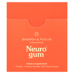 NeuroGum, Energy & Focus, корица, 12 пакетиков по 9 шт.