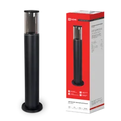 Светильник уличный напольный ТБУ SMOKY-SP600-1xA60-BL алюминиевый 600мм черный IP54 IN HOME